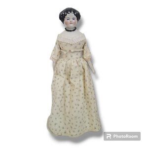 Antique German Porcelain China Head Doll